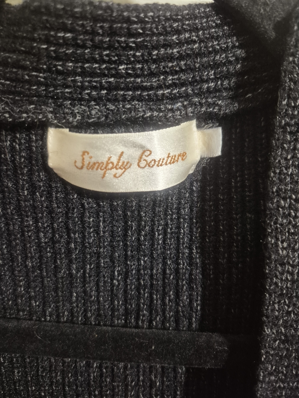 Simply Couture Floral Embroidered Cardigan Sweater Open Front Knit Pockets Ptp23 - Picture 6 of 8